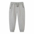 thumbnail image 1 of Kids' Solid Color Tracksuit Pants With Bunched Feet Mid Sized Hoodie Pants, 1 of 4