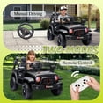 thumbnail image 2 of Okybaby 12V Kids Ride on Truck Car with Parents Remote,Electric Power Ride on Toy Car with LED Light,USB/TF Slot,Bluetooth,MP3,Ride on Truck Car for Kids Aged 3+, Black, 2 of 7