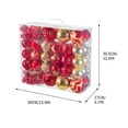 thumbnail image 3 of Dmlowu Christmas Balls Ornaments - 1Pack/116pcs Shatterproof Christmas Ornaments for Xmas Tree, Exquisite Christmas Ornaments Set for Holiday Party Christmas Tree Decorations, 3 of 6