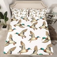 thumbnail image 2 of jejeloiu Rustic Mallard Twin Sheet Sets,Flying Duck Bedding For Girls Boys 3 Pieces, 2 of 7