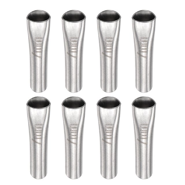 Unique Bargains Buses de Calfeutrage 8Pack, Outil de Buse de Calfeutrage Réutilisable en Acier Inoxydable de 7 Mm de Largeur