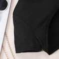 thumbnail image 6 of XZNPDUCQ Girls Summer Outfits 2Pcs Kids Clothes Girls Tie Knot Front Tops T-Shirts and Casual Short Sets 5-12Y Playwear Beach Outfits 11-12 Years,Black, 6 of 9