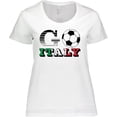 thumbnail image 3 of Inktastic Go, Italy- Soccer, Football Women's Plus Size T-Shirt, 3 of 5