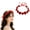 red, variant on CoCoMangos Pink Red Flower Crown, Handmade Floral Headpiece Headband for Women Girls, Boho Wedding Bridal Flower Girl Crown, Festival Party Photo Shoot Cosplay Hair Accessory (red)