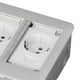 thumbnail image 3 of Toma de corriente UE multifuncional, 2 salidas, retardante de llama, impermeable, empotrada, 250V, 3 of 8