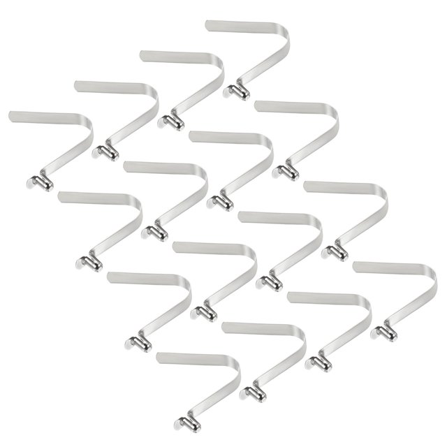 Unique Bargains 10x6mm Kayak Paddle Snaps, Hollow Button Single Pin Lock Tube Spring Clips for Tent Pole, 16 Pack