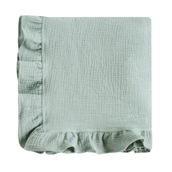 Baby Swaddle Blanket Bedding Blanket Air Conditir Blanket for Shower Gift Green