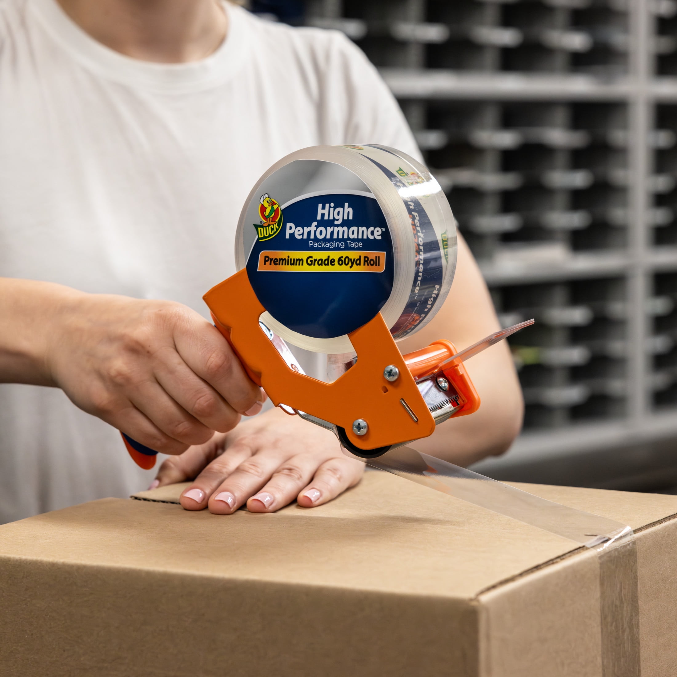 Duck High Performance Packing Tape Gun, 1.88 in. x 60 yd.