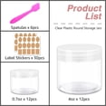 thumbnail image 4 of 4OZ Slime Containers with Lids + 20 Gram Round Samples Jars (Set of 24)- Empty Small Plastic Containers with Lids for Slime, Lip Scrub, Lotions, Body Butters and Craft Storage Bonus Labels + Spatulas, 4 of 7