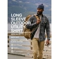 thumbnail image 3 of Wrangler® Men's Outdoor Long Sleeve Shirt with UPF 30+ Protection, Sizes S-5XL, 3 of 7