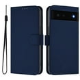 thumbnail image 2 of Compatible with Google Pixel 6 Wallet Case with RFID Blocking Credit Card Holder, PU Leather Folio Flip Kickstand Protective Shockproof Anti-fall Phone Case Cover Women Men,Navyblue, 2 of 11