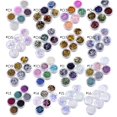 thumbnail image 5 of 6 Boxes/Set Nail Powder Sparkles Nail Glitter Mix Nail Art Powder Sequins Holographic Chrome Pigment Nail Powder Nail Decoration, 5 of 6