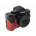 thumbnail image 4 of GadgetCom Camera Half Case Compatible with Panasonic Lumix G100K / G100D , Anti-Slip PU Leather Shell Protective Cover, 4 of 8