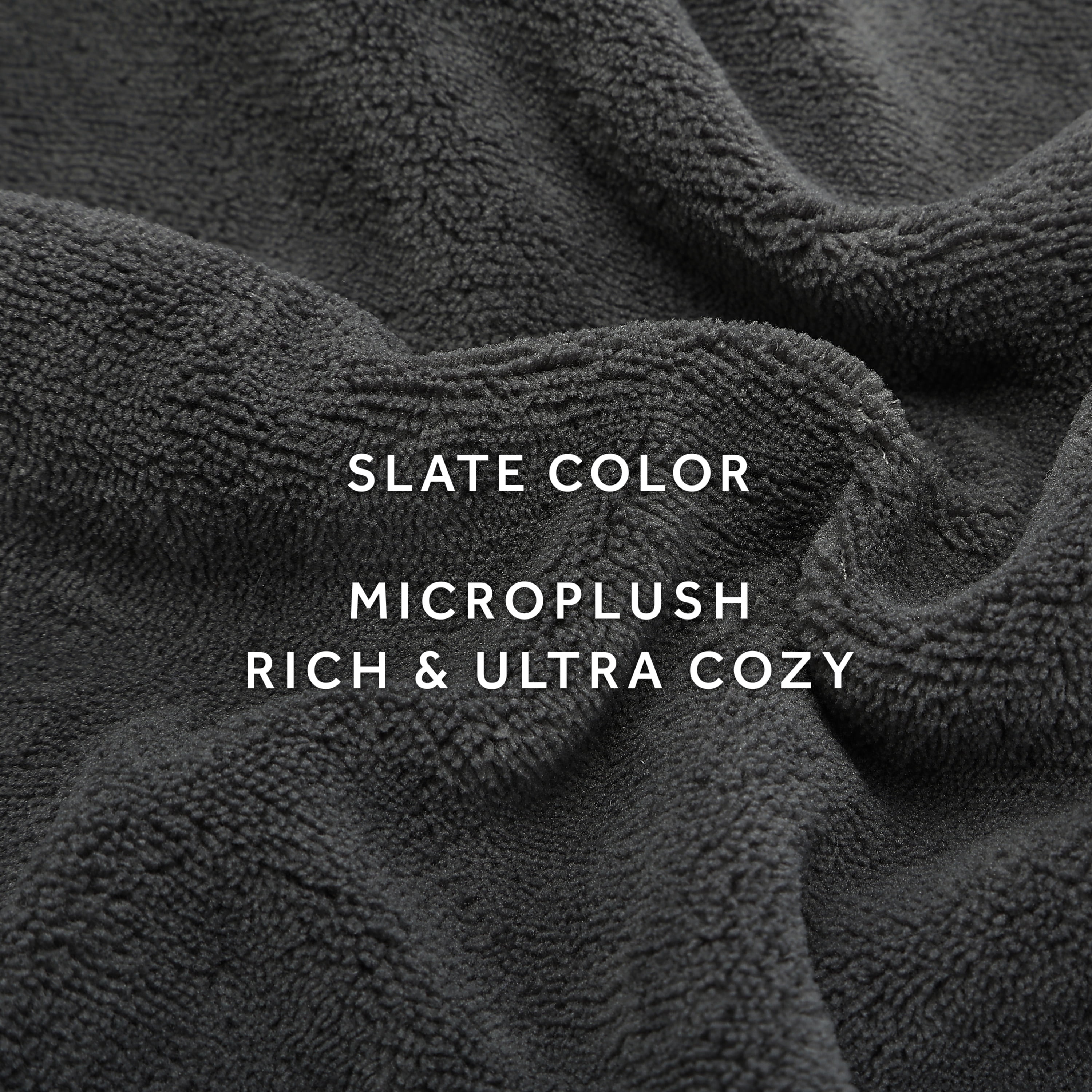 Sunbeam Slate Gray Microplush Cordless Electric Blanket