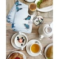 thumbnail image 4 of Blue White Floral Kitchen Dish Towels for Drying Dishes Set of 4, Ombre Tulips Modern Art Spring Waffle Weave Microfiber Hand Tea Bathroom Towels Quick Dry & Absorbent Towel 15.7x23.6, 4 of 7