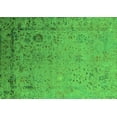 thumbnail image 1 of Ahgly Company Indoor Rectangle Oriental Green Industrial Area Rugs, 2' x 5', 1 of 4