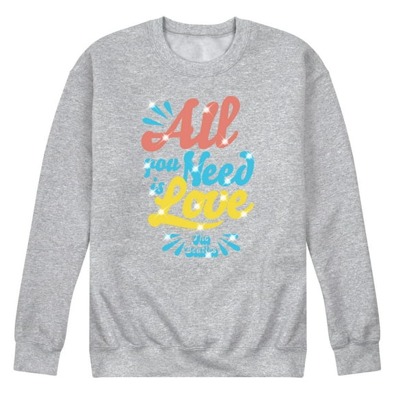 The Beatles - All You Need - Men's Crew Fleece Sweatshirt