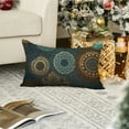 thumbnail image 4 of PHYHOO Bohemian Throw Pillow Cover 12x20 Inch Colorful Vintage Floral Mandala Flower Aztec Boho Rectangle Pillow Cases Home Decorative Linen Cushion Cover for Bed Sofa 12x20inch, 4 of 8