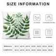 thumbnail image 5 of JEUXUS Modern Simple Decoration Green Leaves Short Plush Pillowcase High-Quality White, 5 of 5