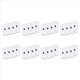 thumbnail image 1 of 32X Salida de Placa de Pared Ethernet Cat6 1 Puerto RJ45 Red Hembra una Hembra Acoplador de Pared Placa de Enchufe y Azul, 1 of 8