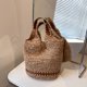 thumbnail image 1 of Bolso de hombro informal para mujer, bolso de Hobo ahuecado, bolso de cubo, bolso de playa de verano para mujer, 1 of 8