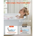 thumbnail image 4 of VEVOR Acrylic Freestanding Bathtub, 67 Inch Contemporary Soaking White Tub with Polished Chrome Overflow and Drain, Elegant Oval Shape Stand Alone Soaker Tub for Modern Bathroom or Remodel Projects, 4 of 9