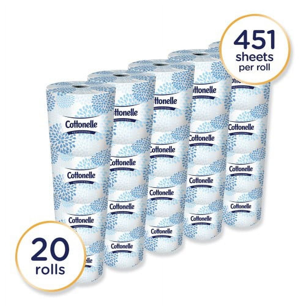 New Cottonelle 2-Ply Bathroom Tissue, Septic Safe, White, 451 Sheets/Roll, 20 Rolls/Carton