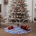 thumbnail image 4 of Sikiie Nautical Anchors Nativity Christmas Tree Skirt, Jesus Christian Winter Holiday Tree Mat Decoration(30-48IN)30", 4 of 6