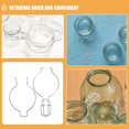 thumbnail image 3 of ELAYARD 6pcs Mason Jar with Handles and Lids Glass Jars Sealed Buckle Stainless Steel for Food Preservation, 3 of 8