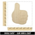 thumbnail image 2 of Thumbs Up Down Wood Shape Unfinished Piece Cutout Craft DIY Projects - 6.25 Inch Size - 1/4 Inch Thick, 2 of 7