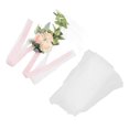 thumbnail image 4 of TKSE Silla de Boda, simulación de Flores Artificiales, Elegante decoración de Pasillo de Boda con Cinta para Fiesta de Ceremonia(Rosa), 4 of 14