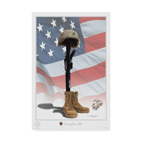 Trademark Fine Art 'Some Gave All' Canvas Art by Marc Wolfe