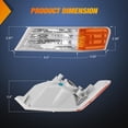 thumbnail image 2 of Luz indicadora de giro delantera Nilight Clear Amber para Jeep Patriot, 2 of 7
