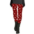 thumbnail image 2 of Outfmvch Christmas Leggings for Women Christmas Pants for Women Compression Leggings for Women Palazzo Pants for Women Hiking Pants Women Tights for Women Watermelon Red M, 2 of 6