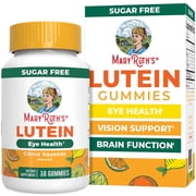 MaryRuth's Lutein Gummies Ages 4+ Dietary Supplement, Eye Health, Vision Support, Vegan, Sugar-Free, Citrus Squeeze Flavor, Unisex, 30 Count