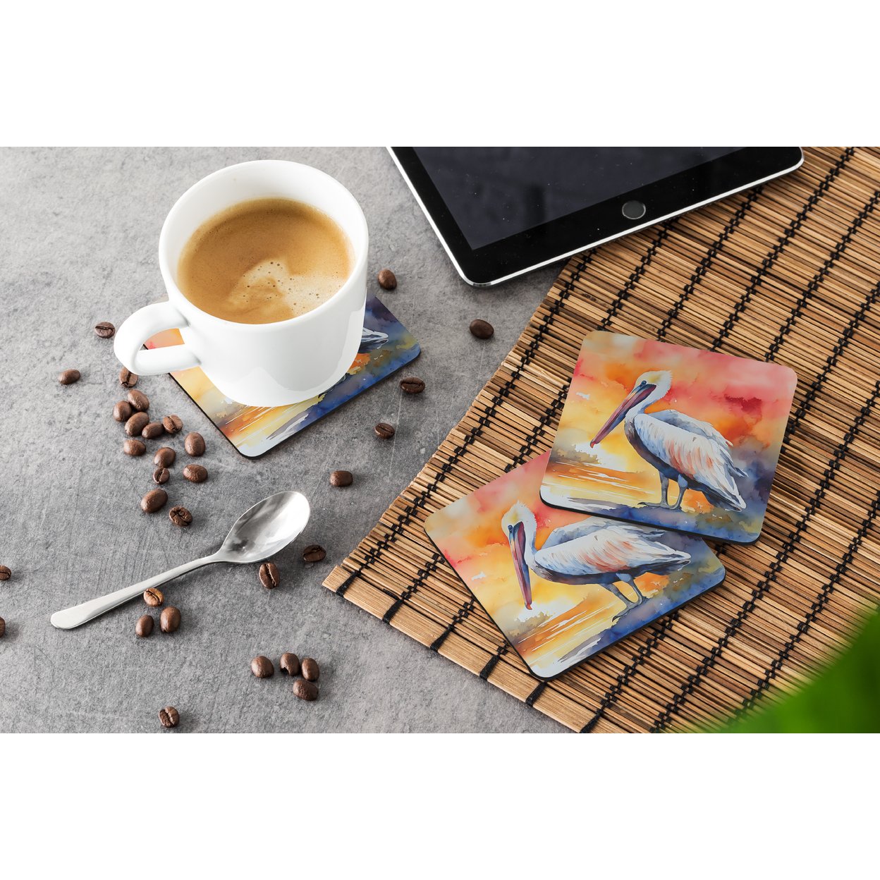 Pelican Foam Coasters 3.5 in x 3.5 in