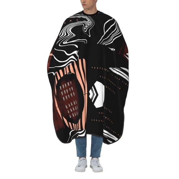 ZICANCN Hair Cutting Cape for Adults-Graffiti Texture Cape Salon Barber Cape for Hair Stylist Shampoo Capes Waterproof , 55x66 Inch