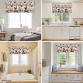 thumbnail image 4 of Curtain Valance for Windows, Farmhouse Sheep Pig Chicken Cow Kitchen Valances Rod Pocket Short Curtains, Farm Animal Letter Back Window Valance for Bedroom Bathroom Living room 60x14in, 4 of 9