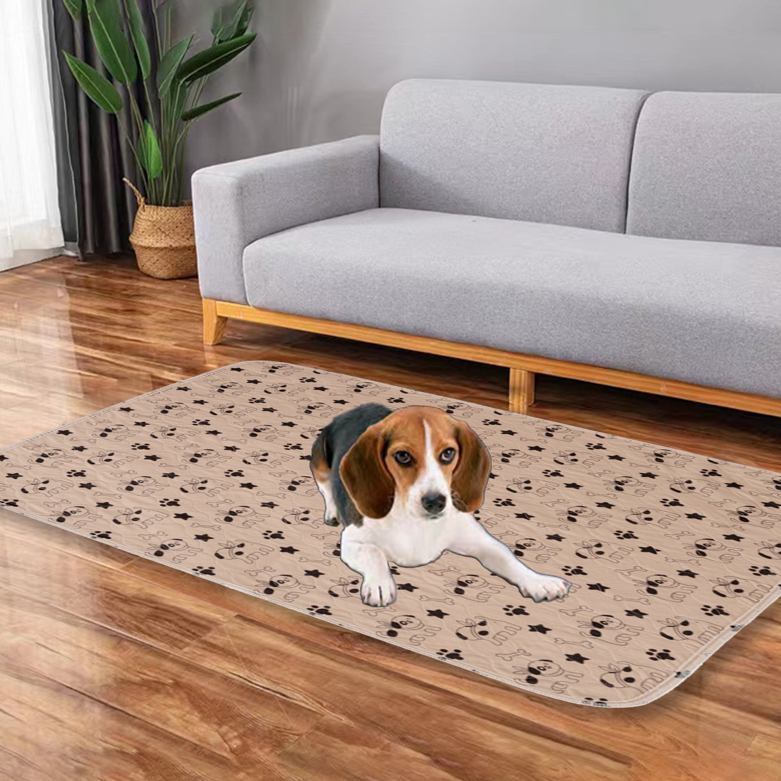 Shldybc Non-slip Washable Dog Pee Pads, Large Super-absorbent Leak-proof Reusable Toilet Training Pads for Dogs and Cats Puppies Pet Diaper Pads