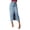 BU2, variant on Denim Midi Skirt for Women High Waisted Front Slit Washed Blue Raw Hem Jean Skirt Streetwear