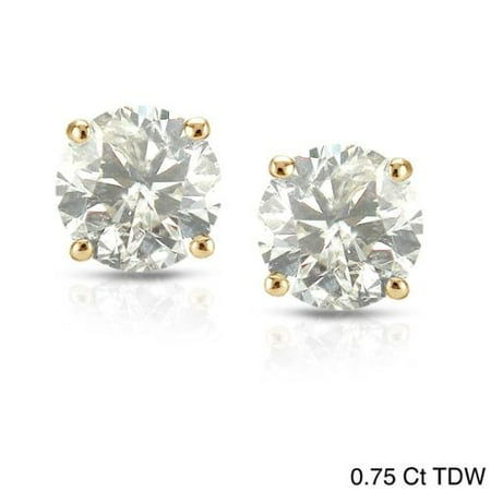 Auriya 18k Yellow Gold 1 2ct To Tdw Clarity Enhanced Diamond Auriya 18k Yellow Gold 1 2ct To Tdw Clarity Enhanced Diamond Stud Earrings