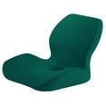 thumbnail image 5 of Serenable Car Seat Pad Chair Cushion Multifunction Elastic L Shaped Car Supplies Office Chair Cushion Coccyx Pillow for Home Watching TV Dark Green, 5 of 10