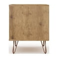 thumbnail image 4 of Rockefeller 2.0 Mid-Century- Modern Nightstand with 2-Drawer in Nature and Rose Pink, 4 of 5