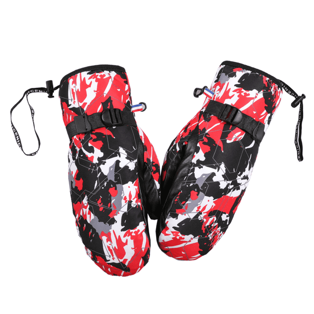 Thermal Gloves Cycling Wind and Cold Ski Halter Mittens