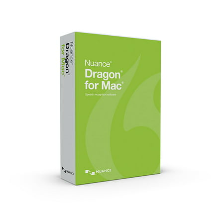 Nuance Dragon V.5.0 - Box Pack - 1 User - Voice Recognition - Intel-based Mac - Us English