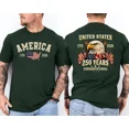thumbnail image 6 of Bald Eagle 250 Years American Flag 250th Anniversary, USA Front & Back T-Shirt, 2-sided shirt, 6 of 8