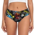 thumbnail image 1 of Balery Monster Car Ropa Interior de Algodón para Mujer con Dibujo – Braguitas Cómodas y Elásticas, Estilo Clásico-X-Small, 1 of 6