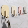 thumbnail image 4 of Portable Sturdy Adhesive Wall Hook Without Damage Nails Needed Picture Hangers Waterproof for Bathroom Kitchen Office, 4 of 8