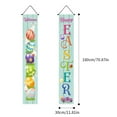 thumbnail image 5 of Easter Porch Sign Happy Easter Hanging Banners Cartoon Rabbit Bunny Egg Door Sign Blue Easter Spring Door Banner for Indoor Outdoor Home Party Wall Decoration, 30*180cm, 5 of 7