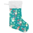 thumbnail image 2 of SKYSONIC Christmas Stocking Personalized Christmas Snowman Large Candy Stocking Hanging Gift Xmas Stockings Decoration 1 PC for Family Holiday Party Ornaments Decor Fireplace, 2 of 7